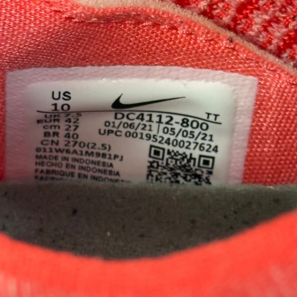 Nike Air VaporMax 2023 Flyknit Men's Running Shoes Athletic‎ Sneakers Red